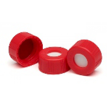 Screw caps, red,  100/PK