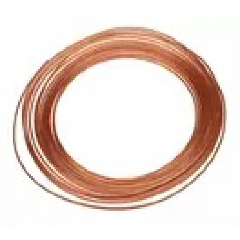 1/8in x .065in Copper Tubing,50 Ft Coil